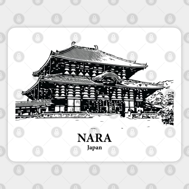 Nara - Japan Magnet by Lakeric